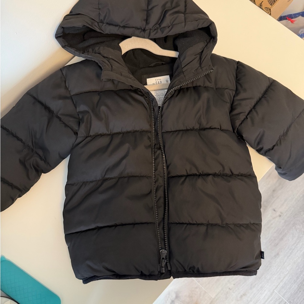 GAP Kids Charcoal Puffer Jacket